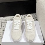 Celine Dresses Red Suede Mesh Rubber Outsole Lace Breathable Leather Patch