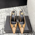 Saint Laurent High Heel Genuine Leather Sheepskin Cowhide