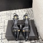 Saint Laurent Sandals Genuine Leather Sheepskin Patent
