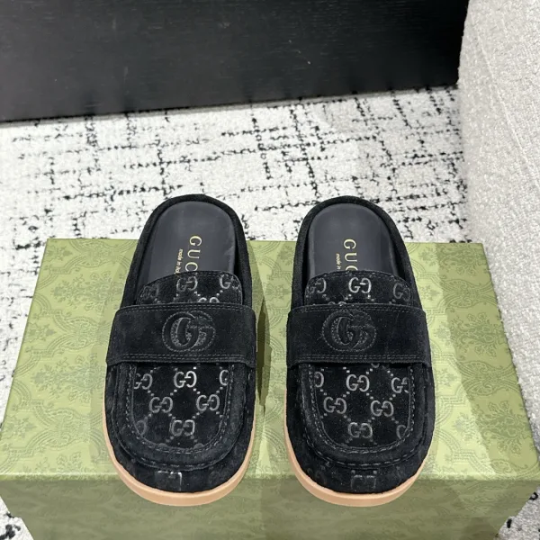 Gucci Baotou Tuo Sheepskin Suede Rubber Spring Summer