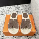 Hermes Slippers Color Genuine Leather Cowhide Spring Summer