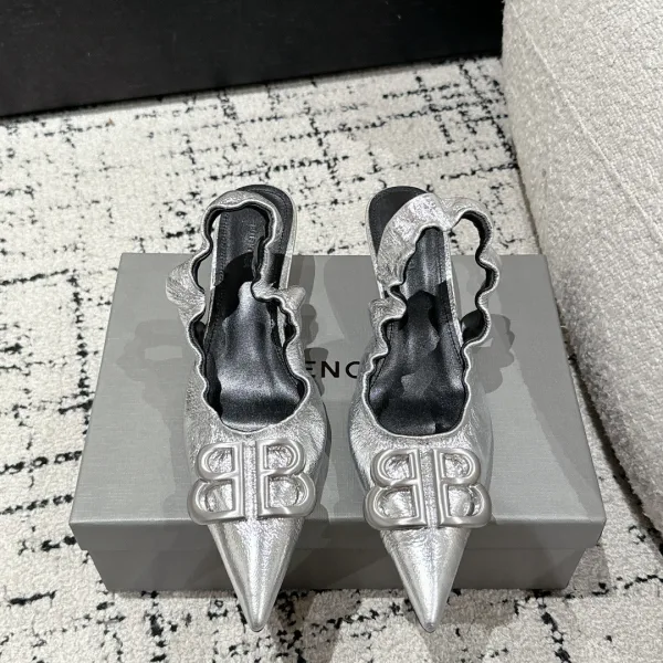 Balenciaga High Heels Red Genuine Leather Sheepskin Spring Summer