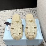 Prada Sandals Red Sheepskin