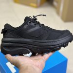 Hoka Oneone Running Shoes Black Eva Polyester Fiber Rubber Outsole