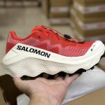 Salomon Sneakers Red Mesh Lace Running