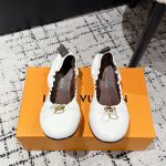 Louis Vuitton Ballet Shoes Genuine Leather Sheepskin Cowhide Summer
