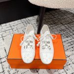 Hermes Sandals Ash Genuine Leather Cowhide Spring Summer And