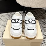 Valentino Sneakers Red Top-Grain Cowhide Sheepskin