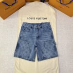 Louis Vuitton Shirt Blue Cotton Suede Denim Clean Cut Patch