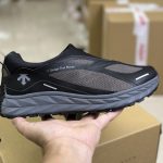 Descente Casual Wear Red Silk Mesh Rubber Outsole Carbon Fiber Plate Full-Length Running