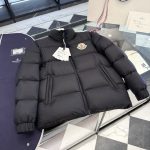 Moncler Down Jacket Black Neutral Duck Nylon Relaxed Fit