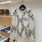 Louis Vuitton Sweater Red Cotton Snakeskin Jacquard Pattern