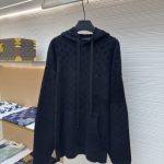 Louis Vuitton Long-Sleeved Red Cotton Wool Jacquard