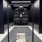 Moncler Coats Red Down Tear-Resistant Fabric Patch