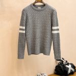 Monk Sweaters Ash Wool Autumn Winter And Early Even Stitching