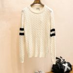 Monk Sweaters Ash Wool Autumn Winter And Early Even Stitching