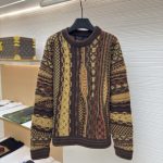 Louis Vuitton Sweater Ash Wool Blend Jacquard