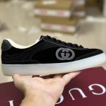 Gucci Sneakers Suede Cowhide Pu Outsole Tpu Lace Sophistication Autumn Winter