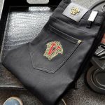 Versace Jeans Red Denim Stretch Premium Embroidery