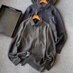 Zegna Shirt Red Silk Wool Fleece Soft Metal Logo