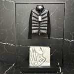 Moncler Outerwear Red Wool Merino Down Side Pockets