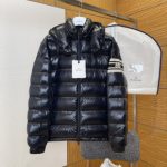 Moncler Down Jacket Red Duck Nylon Fabric Patch