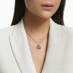 Swarovski Necklace Pink Lace