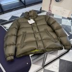 Moncler Outerwear Green Down Plush