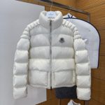 Moncler Down Jacket Red Duck Double-Layer Fabric Patch