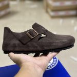 Birken Sneakers Red Eva Genuine Leather Suede Cowhide Rubber Sturdy And Durable