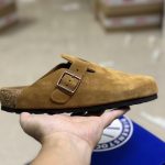 Birken Sneakers Yellow Eva Genuine Leather Suede Cowhide Rubber Sturdy And Durable