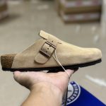 Birken Sneakers Khaki Eva Genuine Leather Suede Cowhide Rubber Sturdy And Durable