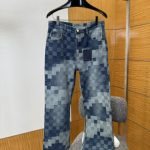 Louis Vuitton Jeans Red Cotton Denim Patch