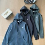 Moncler Coat Red Fleece Piqu Autumn Winter