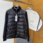 Moncler Down Jacket Red Duck Polyester Fiber Air Layer