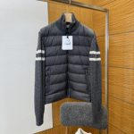 Moncler Down Jacket Ash Wool Cashmere Duck Nylon