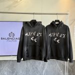 Balenciaga Hoodie Red Cotton Silk