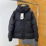 Burberry Down Jacket Black Duck Nylon Sophistication Drawstring Adjustment