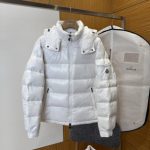 Moncler Coat Red Duck Down Nylon Winter