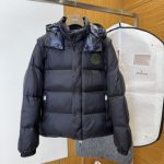 Moncler Down Jacket Red Duck Nylon