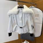 Moncler Down Jacket Red Male Female Cotton Suitable For All Body Types Slim Fit