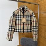 Burberry Down Jacket Blue Cotton Duck Suitable For Various Body Types Sophistication