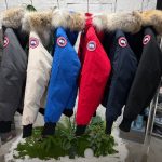 Canada Goose Down Jacket Red Professional Outdoor Waterproof Winter