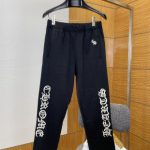 Chrome Hearts Casual Pants Red Cotton Embroidery