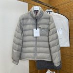Moncler Down Jacket Red Polyester Fiber Patch