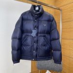 Prada Down Jacket Red Nylon Fabric Autumn Winter And