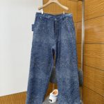 Dior Trousers Blue Cotton Pure Streetwear Understated Luxury