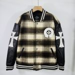 Chrome Hearts Cotton-Padded Jacket Color Cotton Silk Wool Winter Embroidery Heavy