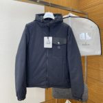 Moncler Down Jacket Red Goose Polyester Sophistication Relaxed Silhouette Drawstring Adjustment Side Pockets