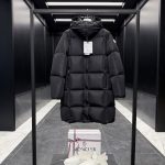 Moncler Outerwear Red Silk Goose Down Nylon Silky Smooth Satin Fabric Zippered Pocket